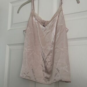 Adore Me Cream Lace Cami Top